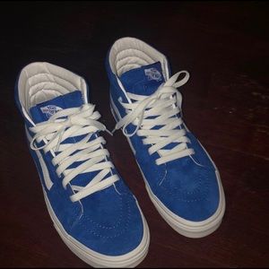 royal blue high top vans
